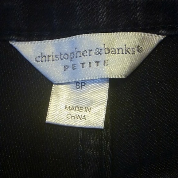 Christopher & Banks Embellished Denim Jeans 8P - Picture 7 of 8